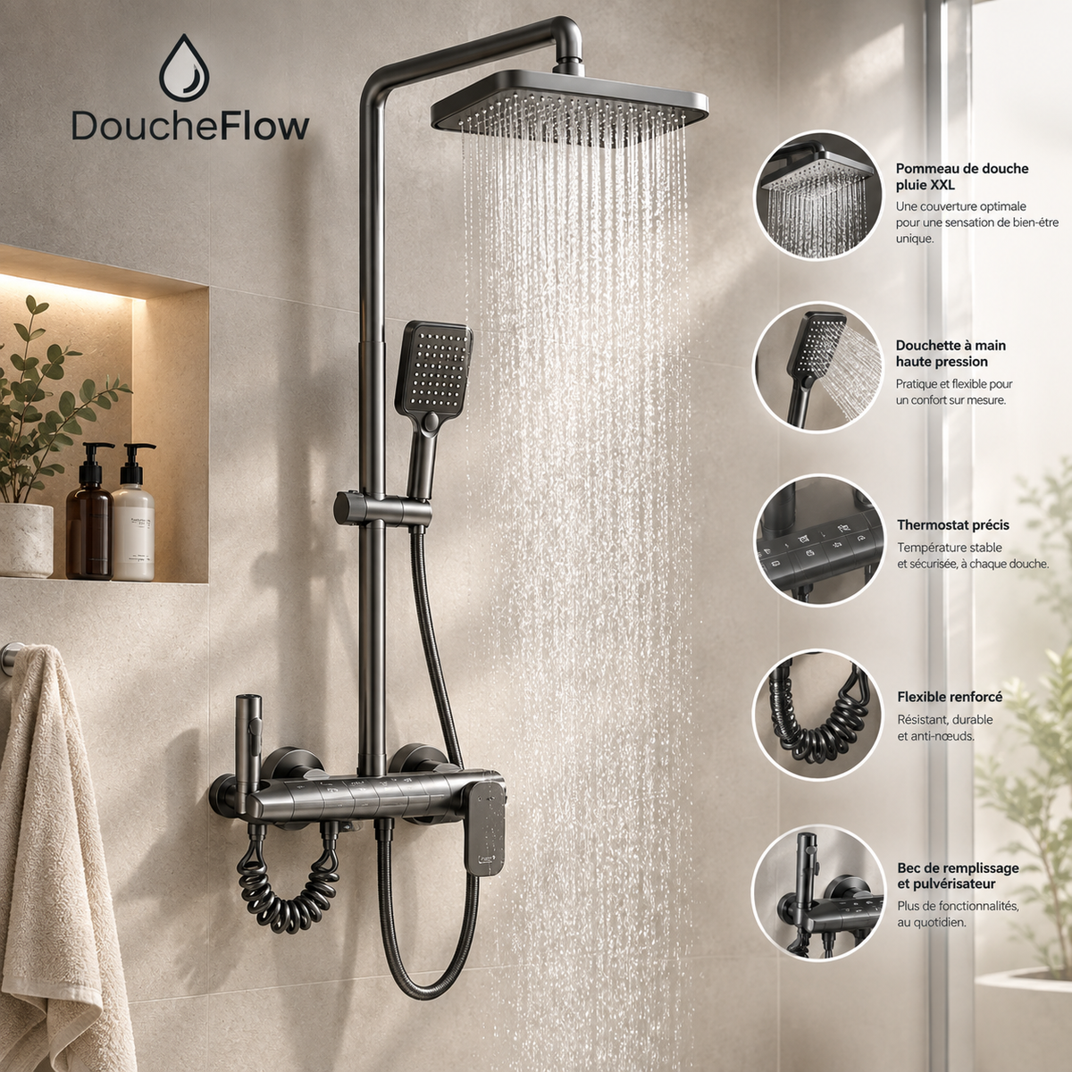 Colonne de Douche Digitale